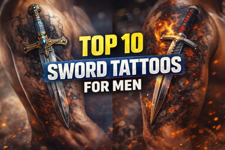 top 10 sword tattoos for men bold masculine designs collage